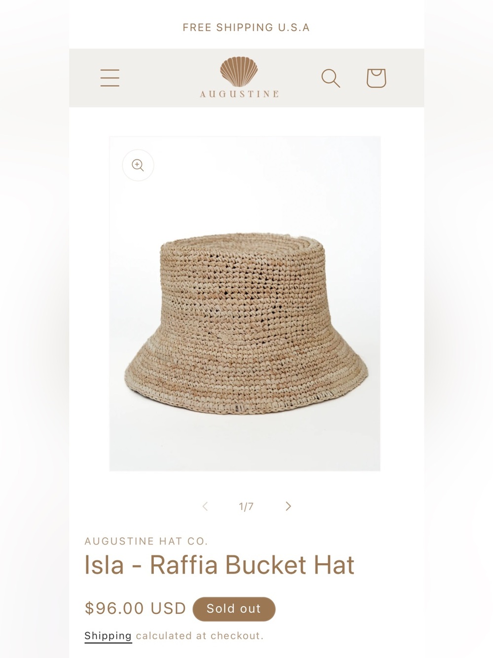 NWOT Natural Raffia Straw Bucket Hat - Picture 13 of 13